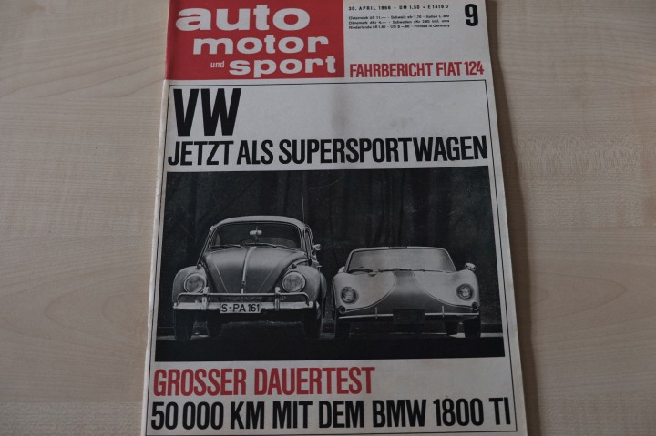 Deckblatt Auto Motor und Sport (09/1966)